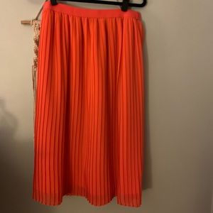 A New Day orange / coral midi skirt